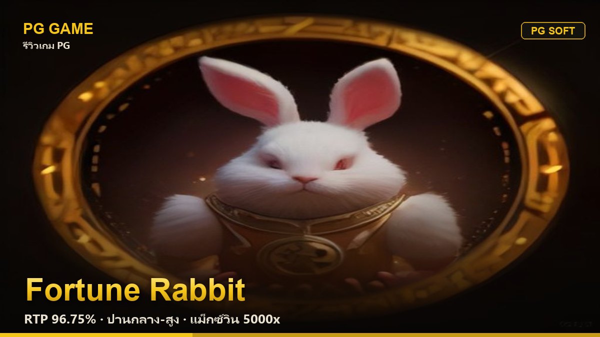 รีวิว Fortune Rabbit (กระต่ายนำโชค) สล็อต PG Soft RTP 96.75% ความผันผวนปานกลาง-สูง