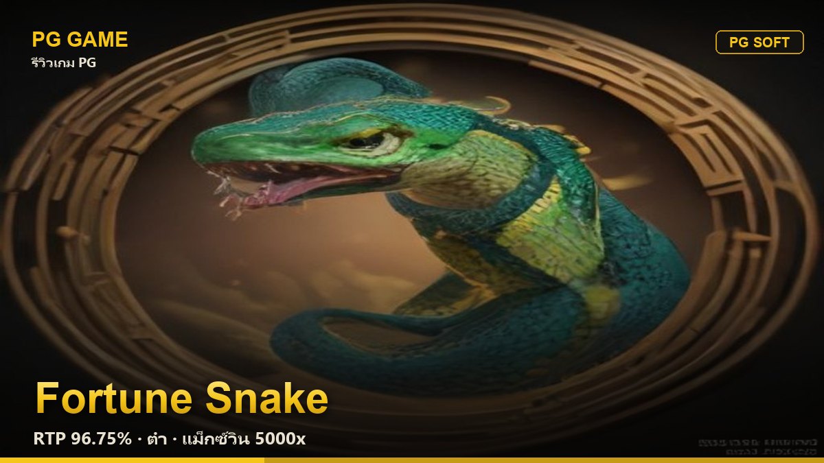 รีวิว Fortune Snake (งูนำโชค) สล็อต PG Soft RTP 96.75% ความผันผวนต่ำ